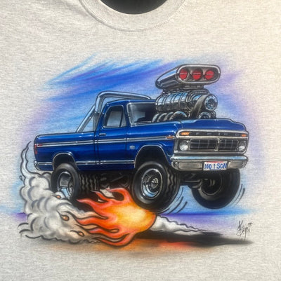 Custom Airbrushed Automotive T-Shirt from your Photo