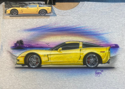 Custom Airbrushed Automotive T-Shirt from your Photo