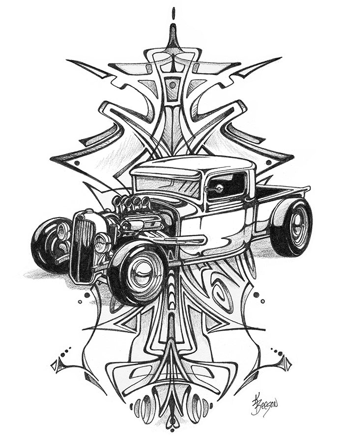 Ratrod Truck Pinstripe